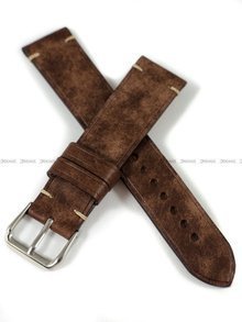 Pasek skórzany ręcznie robiony A. Kucharski Leather - Conceria Il Ponte Maya Simple - chocolate/camel 20 mm