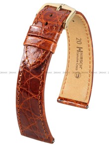 Pasek ze skóry krokodyla do zegarka - Hirsch Genuine Croco 18900870-1-14 - 14 mm