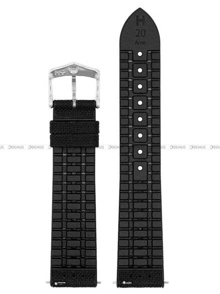 Pasek metariałowo-kauczukowy do zegarka - Hirsch Arne 0925090050-2-22 - 22 mm