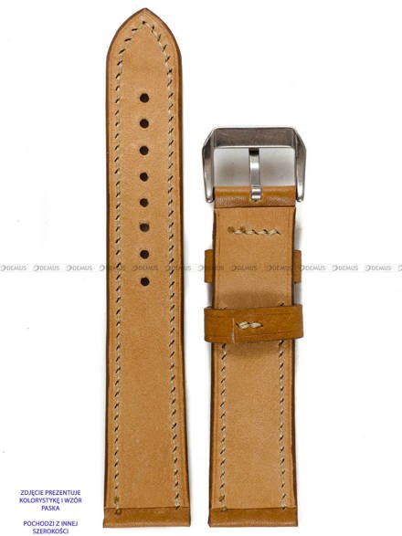 Pasek skórzany ręcznie robiony A. Kucharski Leather - Conceria Il Ponte Maya - cognac/camel 16 mm