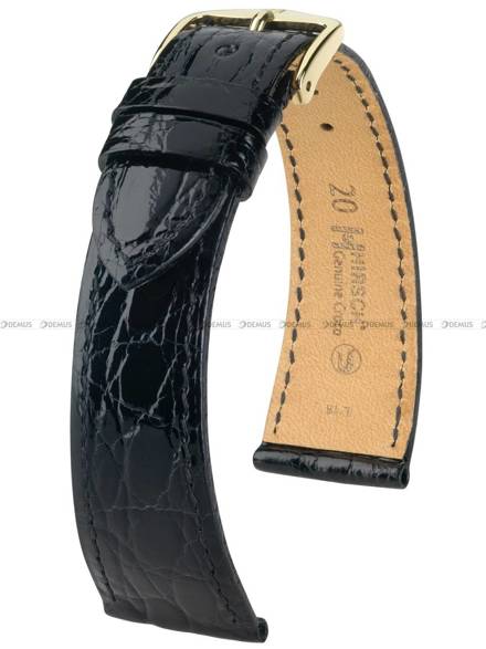 Pasek ze skóry krokodyla do zegarka - Hirsch Genuine Croco 01808150-1-13 - 13 mm